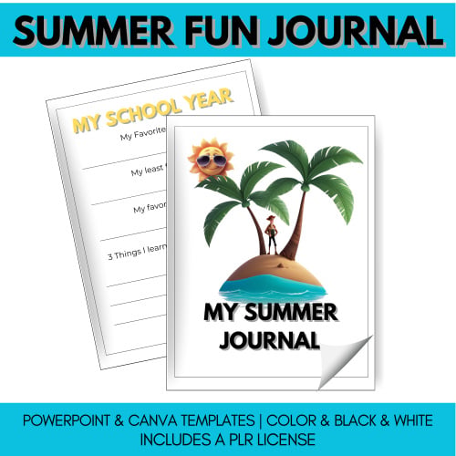 Retirement Sale: Summer Fun Journal & Clipart Bundle