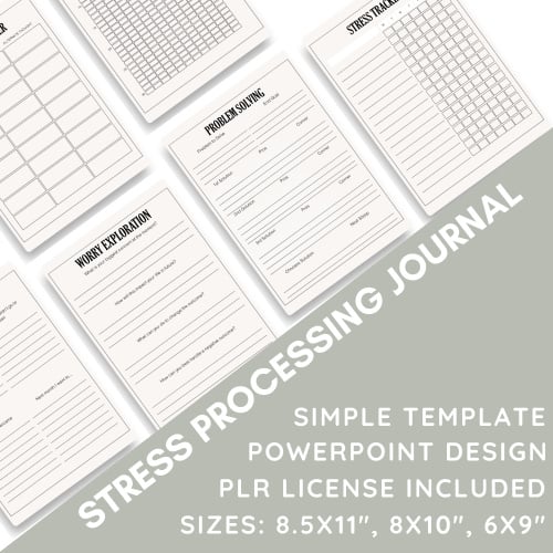 Retirement Sale: ST: Stress Processing Journal - Simple Template