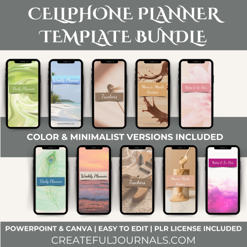 Retirement Sale: Cellphone Planner Template Bundle & Bonus Mockup Templates