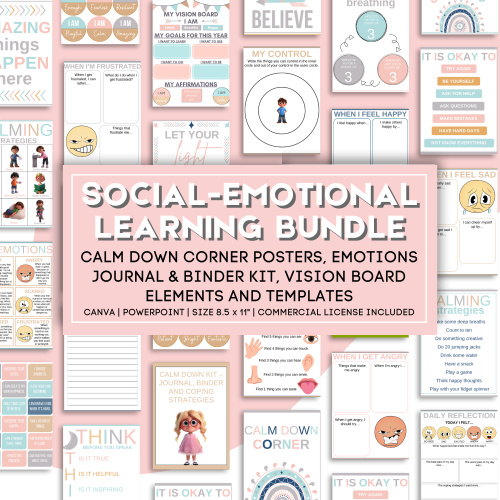 Retirement Sale: Social Emotional Learning Vision Board Bundle