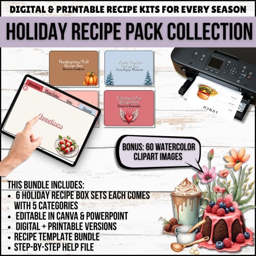Holiday Recipe Pack Collection