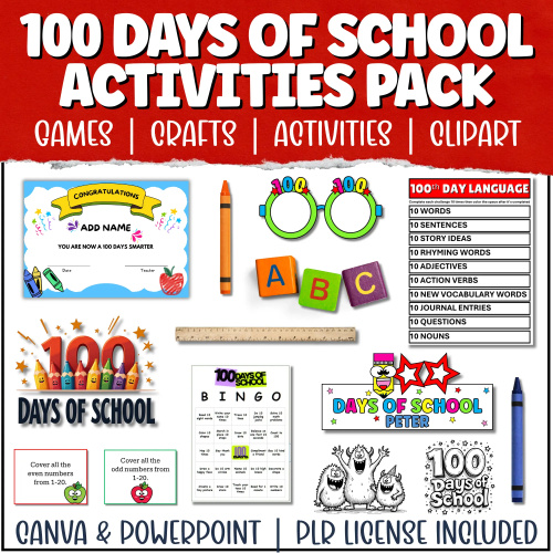 100 Days of School Mega Activities Pack
