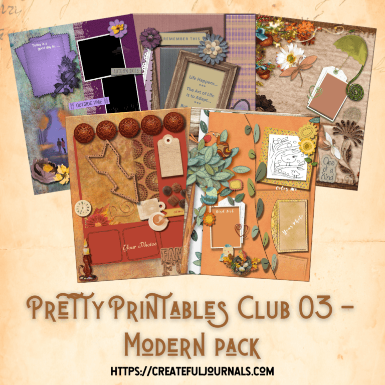 Pretty Printables Club 2 - Createful Journals Your Creative Inspiration