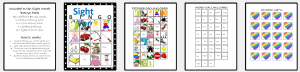 Sight Word Bingo Templates - Createful Journals Your Creative Inspiration