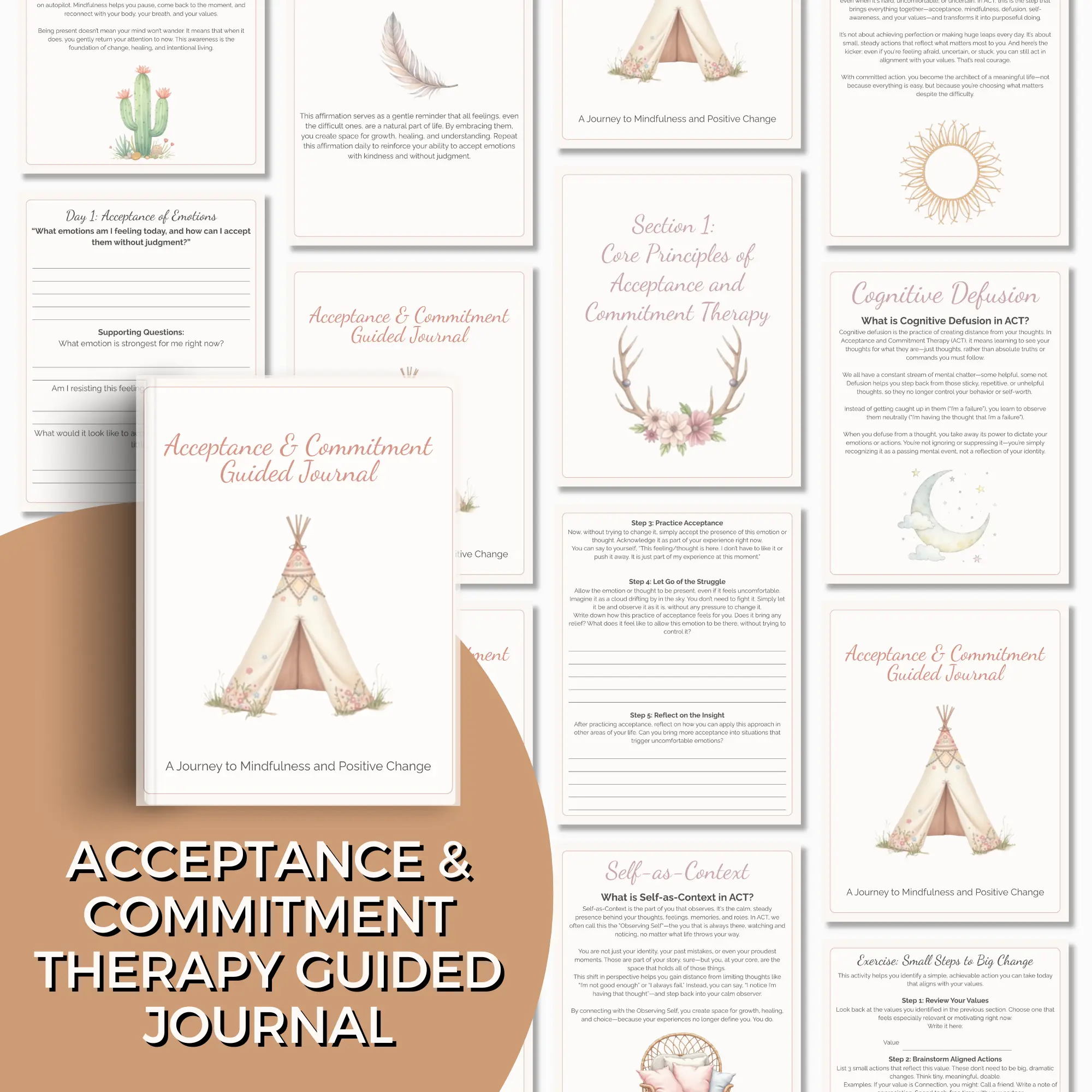 Acceptance & Commitment Therapy Journal Bundle 1