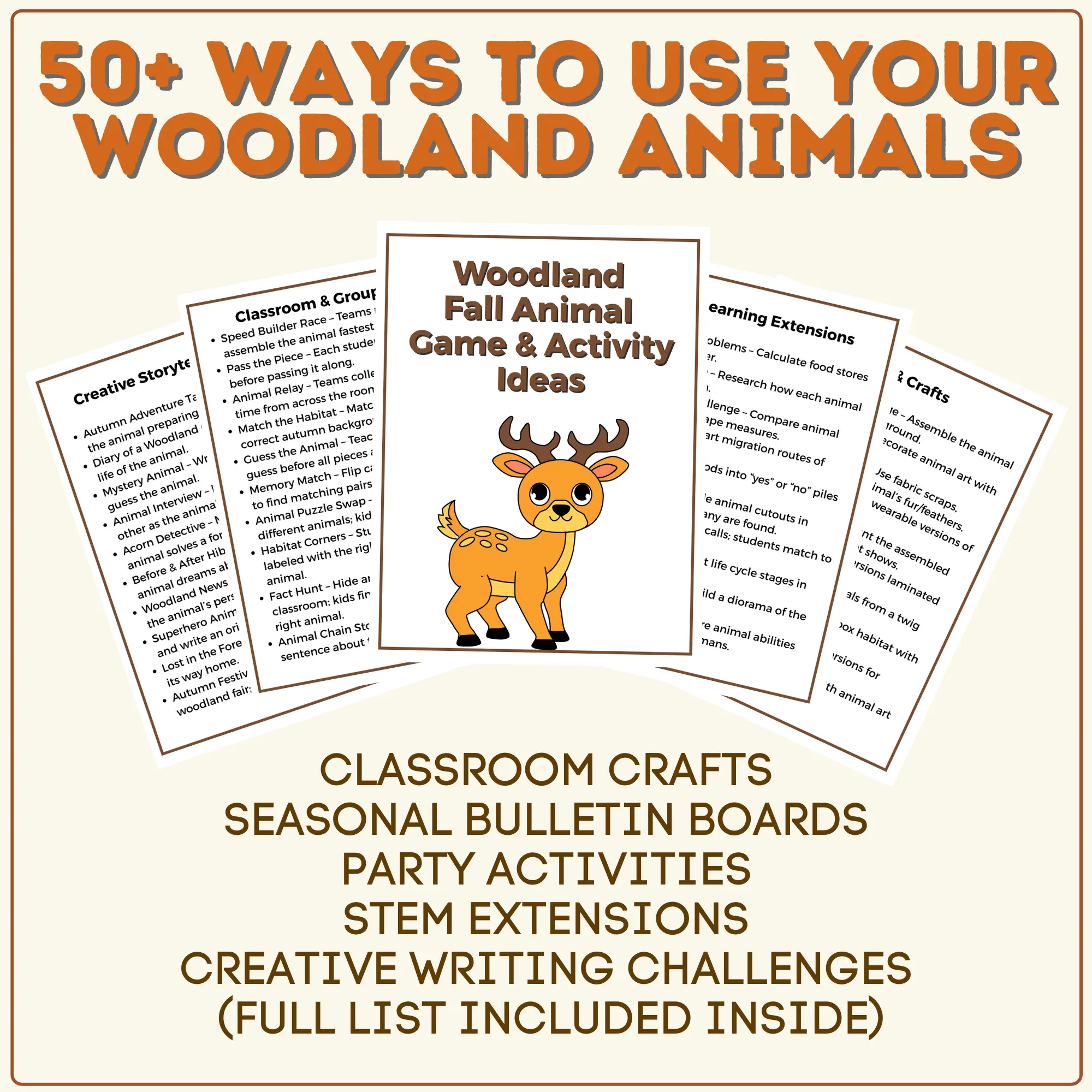 Fall Forest Friends Mega Builder Pack 5